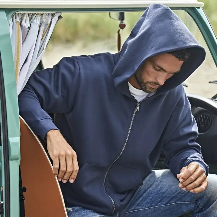 Sweat à capuche urbain URBAN HOODED FULL ZIP SWEATSHIRT